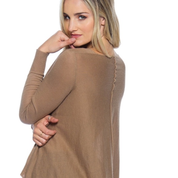 MOCHA OVERSIZED SWEATER - Picture 2 of 5